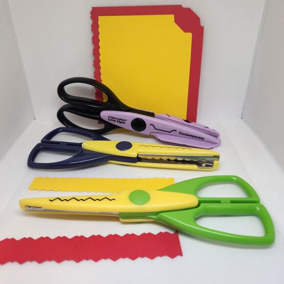 Fiskars Contemporary Corner Edger Scissor/Rocky &Scallop Craft Smart Paper Edger - Picture 1 of 16